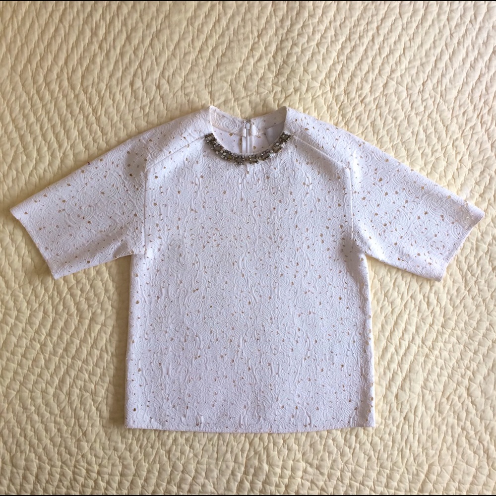 3.1 Phillip Lim Embellished Neck Top